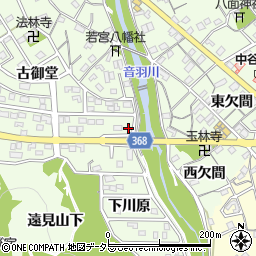 愛知県豊川市御油町下川原98周辺の地図