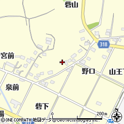 愛知県西尾市吉良町岡山砦山46周辺の地図