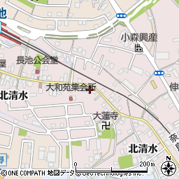 京都府城陽市長池北清水14周辺の地図