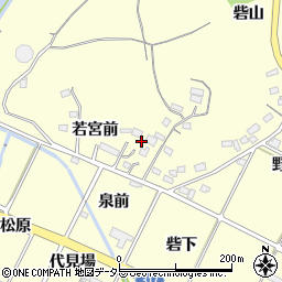 愛知県西尾市吉良町岡山若宮前44周辺の地図