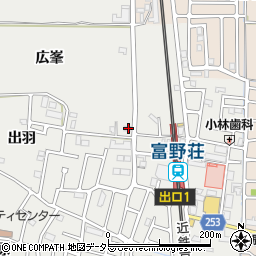 京都府城陽市枇杷庄広峯51-5周辺の地図