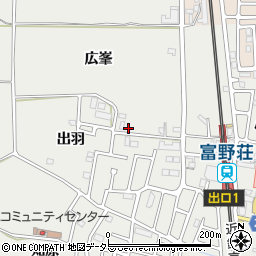 京都府城陽市枇杷庄広峯41-2周辺の地図