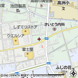 静岡県藤枝市高柳4丁目17周辺の地図