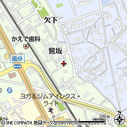 愛知県豊川市御油町鷺坂78周辺の地図