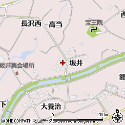愛知県豊橋市賀茂町坂井周辺の地図