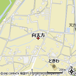 静岡県森町（周智郡）向天方周辺の地図
