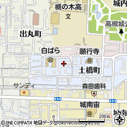 大阪府高槻市土橋町1-14周辺の地図