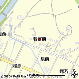 愛知県西尾市吉良町岡山若宮前周辺の地図