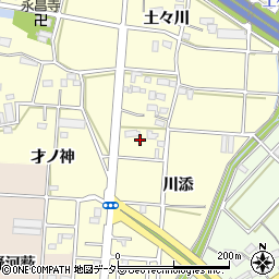愛知県豊川市樽井町川添13周辺の地図