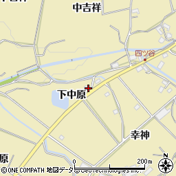 愛知県豊橋市石巻萩平町下中原周辺の地図