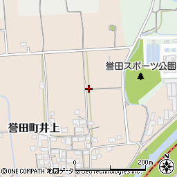 兵庫県たつの市誉田町井上周辺の地図