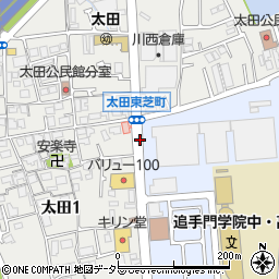 太田周辺の地図