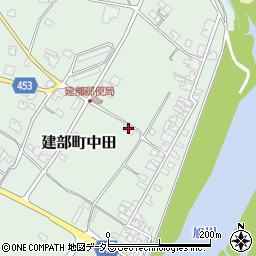 岡山県岡山市北区建部町中田607周辺の地図