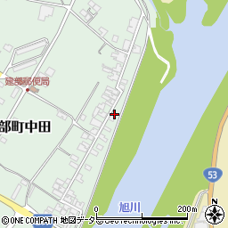 岡山県岡山市北区建部町中田245周辺の地図