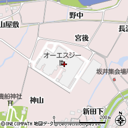愛知県豊橋市賀茂町神山周辺の地図