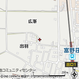 京都府城陽市枇杷庄広峯周辺の地図