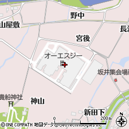 愛知県豊橋市賀茂町（神山）周辺の地図