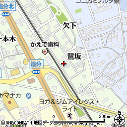 愛知県豊川市御油町鷺坂45周辺の地図