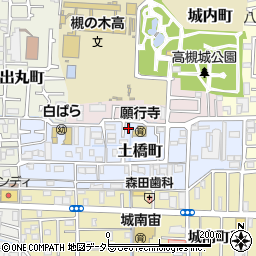 大阪府高槻市土橋町2-4周辺の地図