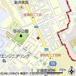 八剣伝 家具団地店周辺の地図
