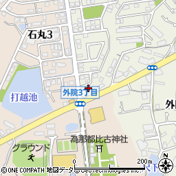 大阪府箕面市外院3丁目13-3周辺の地図