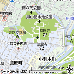 兵庫県姫路市山野井町周辺の地図