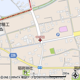 中新田周辺の地図