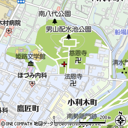 兵庫県姫路市山野井町周辺の地図