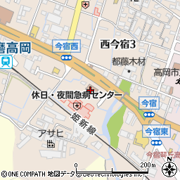 姫路西消防署周辺の地図
