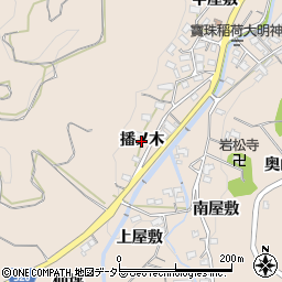 愛知県幸田町（額田郡）桐山（播ノ木）周辺の地図