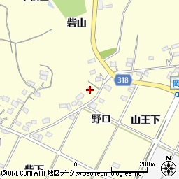 愛知県西尾市吉良町岡山砦山55周辺の地図
