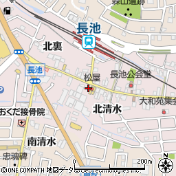 スペースＥＣＯ長池駅前駐車場周辺の地図