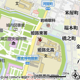 兵庫県姫路市本町68-68周辺の地図