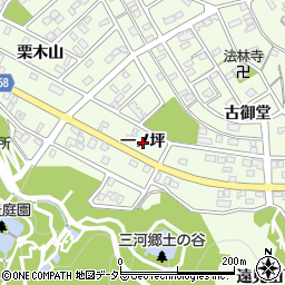 愛知県豊川市御油町一ノ坪周辺の地図