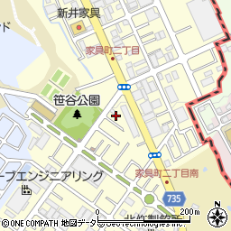 大阪府枚方市長尾家具町周辺の地図
