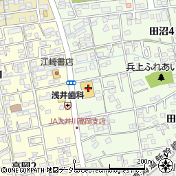 杏林堂ドラッグストア　藤枝田沼店周辺の地図
