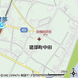 岡山県岡山市北区建部町中田596周辺の地図