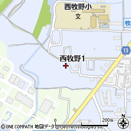 大阪府枚方市西牧野1丁目5-3周辺の地図