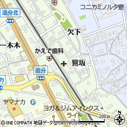 愛知県豊川市御油町鷺坂50周辺の地図