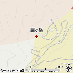 粟ケ岳周辺の地図
