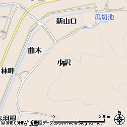 愛知県幸田町（額田郡）深溝（小沢）周辺の地図