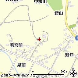 愛知県西尾市吉良町岡山砦山17周辺の地図