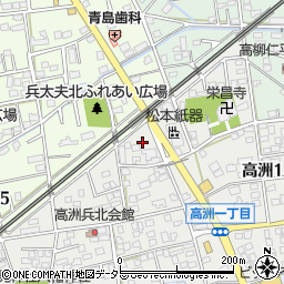 静岡県藤枝市高洲1周辺の地図