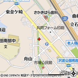 愛知県額田郡幸田町深溝東舟山周辺の地図