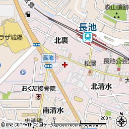 京都府城陽市長池北清水31周辺の地図