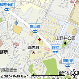 姫路城の西郵便局周辺の地図