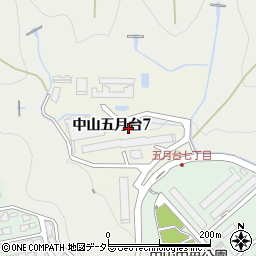兵庫県宝塚市中山五月台周辺の地図