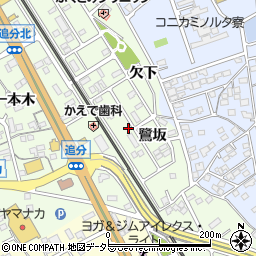 愛知県豊川市御油町鷺坂68周辺の地図
