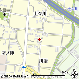 愛知県豊川市樽井町川添16周辺の地図