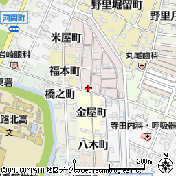 兵庫県姫路市五郎右衛門邸30周辺の地図